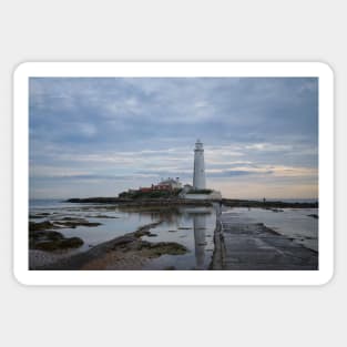 Reflecting on St Mary's Island Sticker